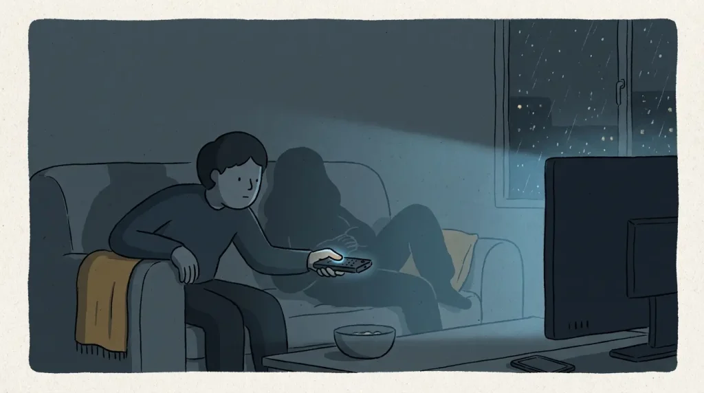 Korean moms hit kids on the back explained through a living-room viewing moment where a viewer reacts to a dramatized scene