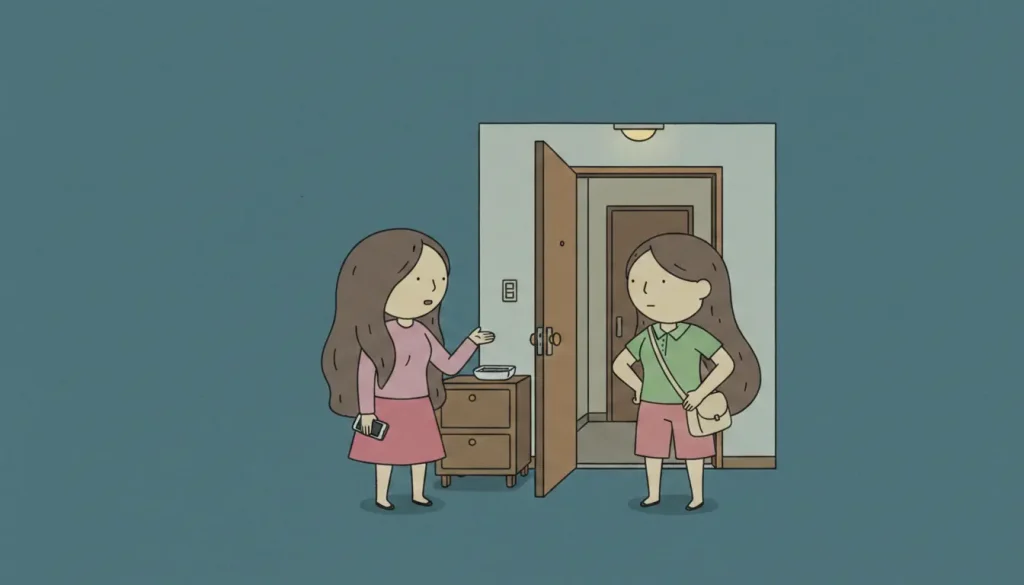 A first meeting banmal mistake where one person assumes age and speaks too casually.