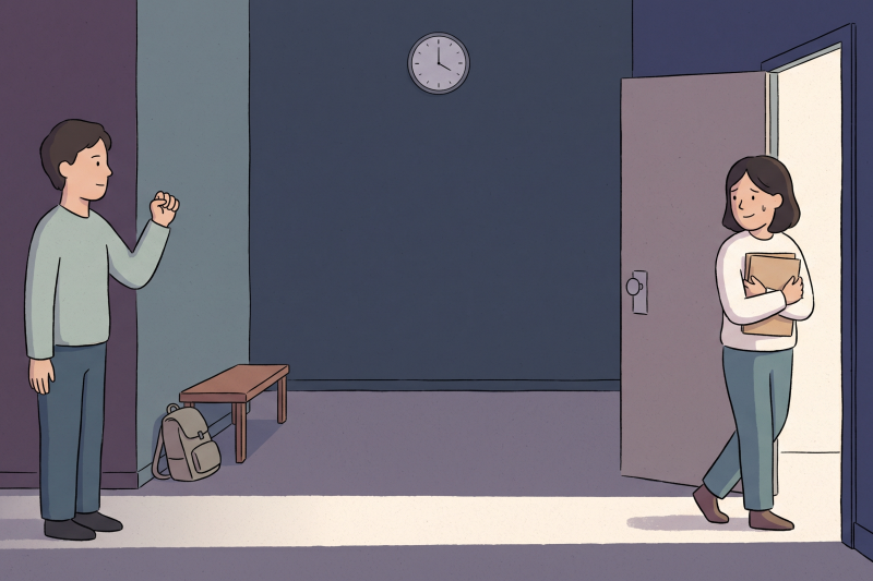 Hwaiting meaning shown through a small fist gesture used as Korean encouragement.