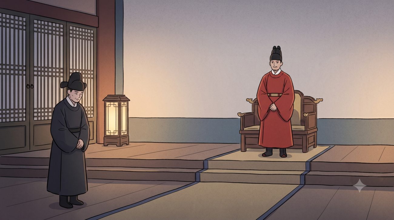 A tense Korean royal court drama scene showing why kdrama historical accuracy matters to Korean viewers.