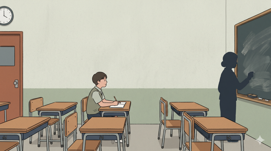 Konglish meaning reflected in a Korean classroom memory about different ways of learning English.