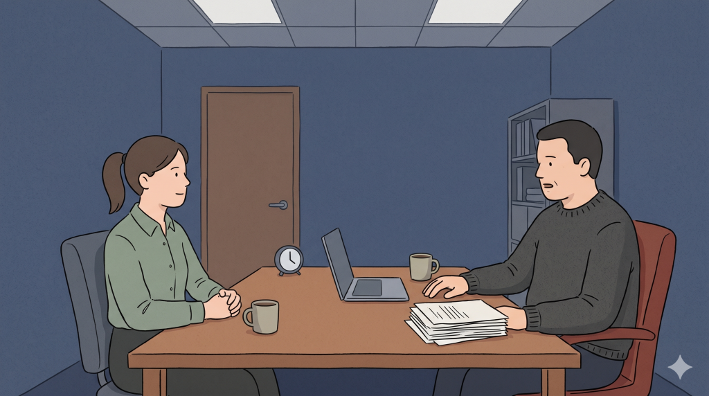 A quiet apartment scene showing uri meaning through the Korean sense of home and belonging.