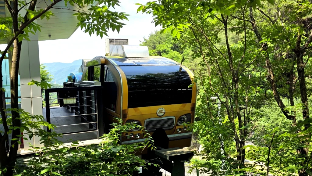 Pocheon Art Valley monorail used to reach Cheonjuho Lake